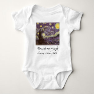 Vincent van Gogh - Starry Night Baby Bodysuit