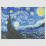 Vincent Van Gogh Starry Night Blue Yellow Tissue Paper<br><div class="desc">Vincent Van Gogh Starry Night Blue Yellow Tissue Paper ()</div>