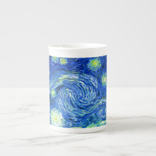 vincent van gogh starry night bone china mug