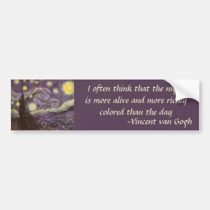 Vincent van Gogh - Starry Night Bumper Sticker