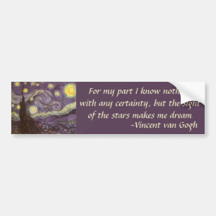 Vincent van Gogh - Starry Night Bumper Sticker