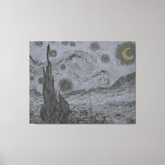 Vincent Van Gogh - Starry Night Canvas Print (Front)