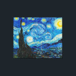 Vincent van Gogh, Starry Night Canvas Print<br><div class="desc">Starry Night,  famous painting by Vincent van Gogh.</div>