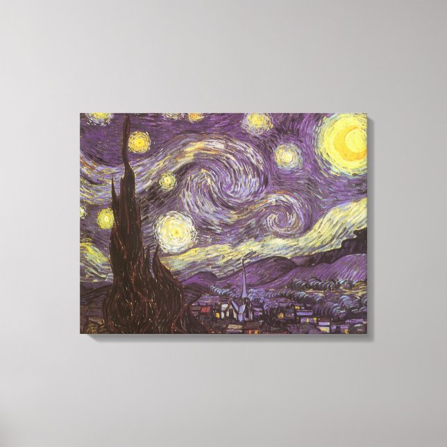 Vincent van Gogh - Starry Night Canvas Print (Front)