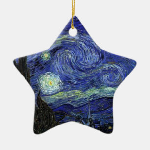 Vincent van Gogh, Starry Night Ceramic Tree Decoration