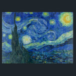 vincent van gogh starry night cutting board<br><div class="desc">Van Gogh's famous painting,  "The Starry Night." Painted during his stay at the Saint Remy asylum in the 1880's,  van Gogh depicted the rolling hills and cypress trees he saw from his window.  Digitally enhanced by PixDezines.  Copyright © 2008-2016 PixDezines.com™ and PixDezines™ on zazzle.com. All rights reserved.</div>