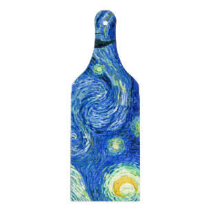 vincent van gogh starry night cutting board
