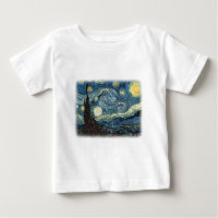 Vincent van Gogh, Starry Night. Famous art.