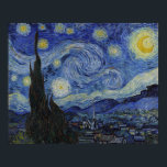 Vincent van Gogh Starry Night GalleryHD Fine Art Poster<br><div class="desc">Vincent van Gogh. Starry Night. c. 1889. Oil on canvas. Fine art original masterpiece painting by famous Dutch Post-Impressionist artist Vincent van Gogh.</div>
