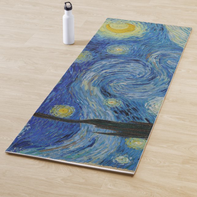 Vincent van Gogh Starry Night GalleryHD Fine Art Yoga Mat (In Situ)