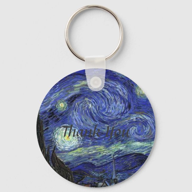 Vincent van Gogh, Starry Night Key Ring (Front)