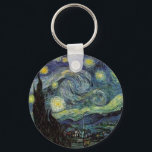Vincent van Gogh - Starry Night Key Ring<br><div class="desc">Vincent van Gogh - Starry Night</div>