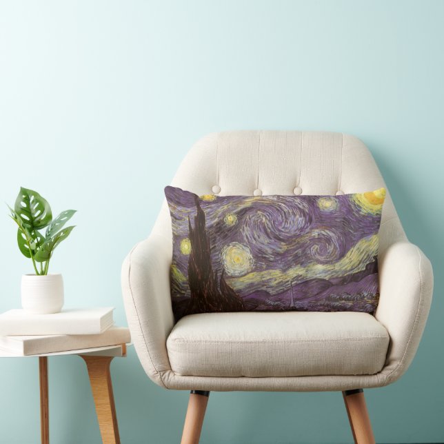 Vincent van Gogh - Starry Night Lumbar Cushion (Chair)
