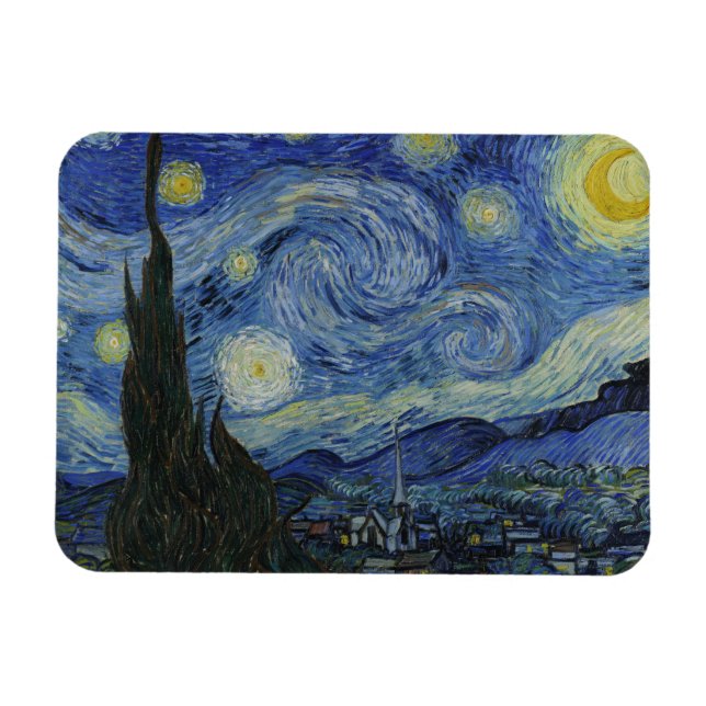 Vincent van Gogh - Starry Night Magnet (Horizontal)
