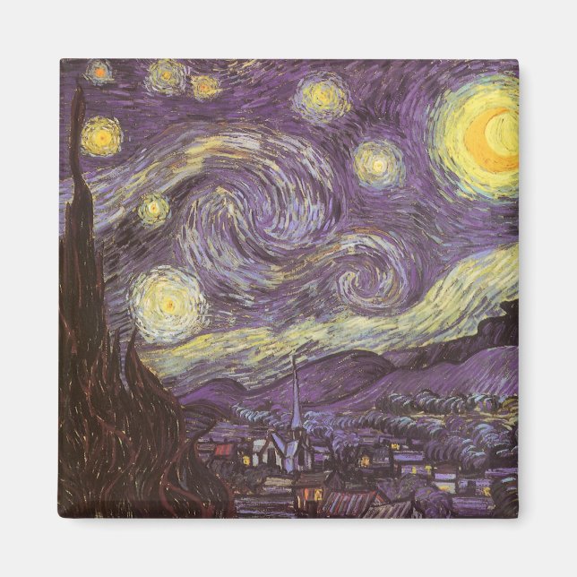 Vincent van Gogh - Starry Night Magnet (Front)
