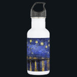 Vincent Van Gogh Starry Night Over The Rhone 532 Ml Water Bottle<br><div class="desc">Vincent Van Gogh Starry Night Over the Rhone Starry Night Over the Rhone (September 1888) is one of Vincent van Gogh's paintings of Arles at night time in Arles. It was painted at a spot on the bank of the Rhone River that was only a one or two-minute walk from...</div>