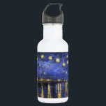 Vincent Van Gogh Starry Night Over The Rhone 532 Ml Water Bottle<br><div class="desc">Vincent Van Gogh Starry Night Over the Rhone Starry Night Over the Rhone (September 1888) is one of Vincent van Gogh's paintings of Arles at night time in Arles. It was painted at a spot on the bank of the Rhone River that was only a one or two-minute walk from...</div>