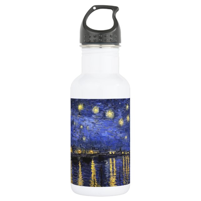 Vincent Van Gogh Starry Night Over The Rhone 532 Ml Water Bottle (Front)
