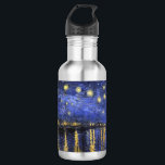 Vincent Van Gogh Starry Night Over The Rhone 532 Ml Water Bottle<br><div class="desc">Vincent Van Gogh Starry Night Over the Rhone Starry Night Over the Rhone (September 1888) is one of Vincent van Gogh's paintings of Arles at night time in Arles. It was painted at a spot on the bank of the Rhone River that was only a one or two-minute walk from...</div>