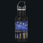 Vincent Van Gogh Starry Night Over The Rhone 532 Ml Water Bottle<br><div class="desc">Vincent Van Gogh Starry Night Over the Rhone Starry Night Over the Rhone (September 1888) is one of Vincent van Gogh's paintings of Arles at night time in Arles. It was painted at a spot on the bank of the Rhone River that was only a one or two-minute walk from...</div>
