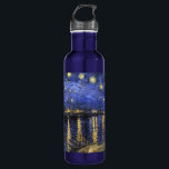 Vincent Van Gogh Starry Night Over The Rhone 710 Ml Water Bottle<br><div class="desc">Vincent Van Gogh Starry Night Over the Rhone Starry Night Over the Rhone (September 1888) is one of Vincent van Gogh's paintings of Arles at night time in Arles. It was painted at a spot on the bank of the Rhone River that was only a one or two-minute walk from...</div>