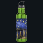 Vincent Van Gogh Starry Night Over The Rhone 710 Ml Water Bottle<br><div class="desc">Vincent Van Gogh Starry Night Over the Rhone Starry Night Over the Rhone (September 1888) is one of Vincent van Gogh's paintings of Arles at night time in Arles. It was painted at a spot on the bank of the Rhone River that was only a one or two-minute walk from...</div>