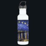 Vincent Van Gogh Starry Night Over The Rhone 710 Ml Water Bottle<br><div class="desc">Vincent Van Gogh Starry Night Over the Rhone Starry Night Over the Rhone (September 1888) is one of Vincent van Gogh's paintings of Arles at night time in Arles. It was painted at a spot on the bank of the Rhone River that was only a one or two-minute walk from...</div>
