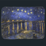Vincent Van Gogh Starry Night Over The Rhone Baby Blanket<br><div class="desc">Vincent Van Gogh Starry Night Over the Rhone Starry Night Over the Rhone (September 1888) is one of Vincent van Gogh's paintings of Arles at night time in Arles. It was painted at a spot on the bank of the Rhone River that was only a one or two-minute walk from...</div>