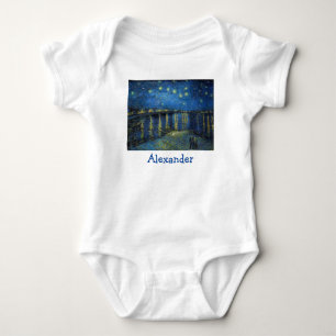 Vincent van Gogh - Starry Night Over the Rhone Baby Bodysuit