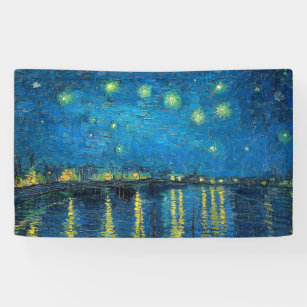 Vincent Van Gogh Starry Night Over the Rhone Banner
