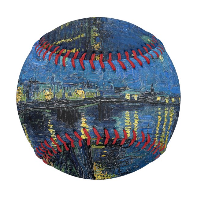 Vincent van Gogh - Starry Night Over the Rhone Baseball (Front)
