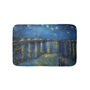 Vincent van Gogh - Starry Night Over the Rhone Bath Mat
