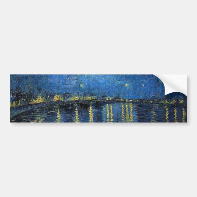 Vincent van Gogh - Starry Night Over the Rhone Bumper Sticker (Front)