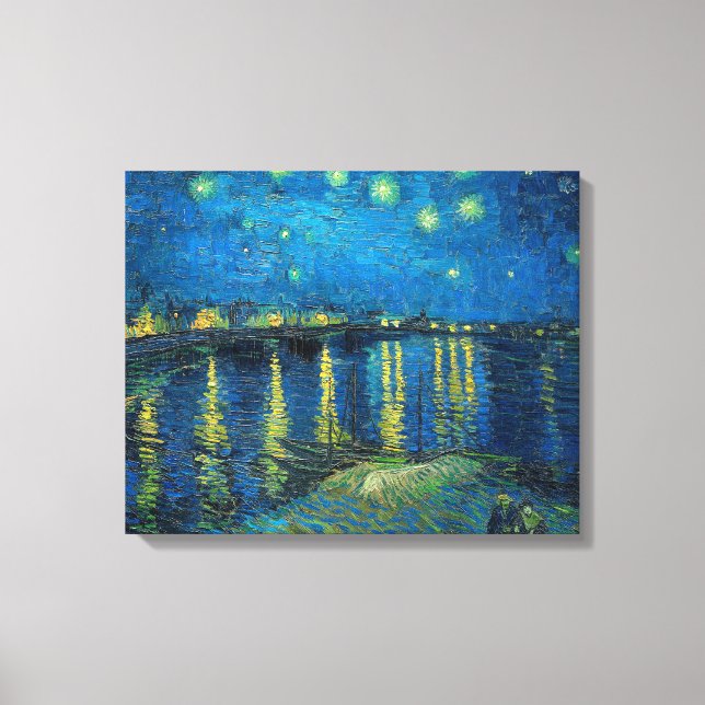 Vincent Van Gogh Starry Night Over the Rhone Canvas Print (Front)