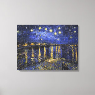 Vincent Van Gogh Starry Night Over The Rhone Canvas Print