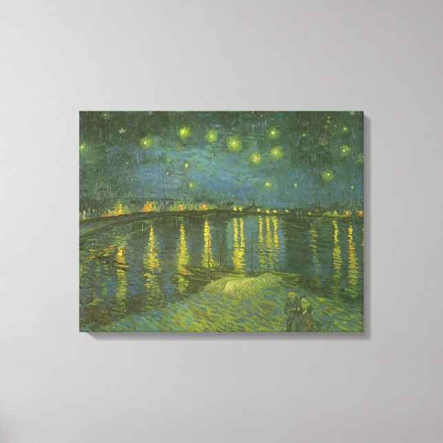 Vincent van Gogh - Starry Night Over the Rhone Canvas Print (Front)