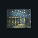 Vincent van Gogh | Starry Night Over the Rhone Canvas Print<br><div class="desc">The Starry Night,  1888 | by Vincent van Gogh | Art Location: Musee d'Orsay,  Paris,  France | Dutch Artist | Image Collection Number: XIR60960</div>