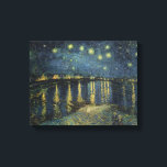 Vincent van Gogh | Starry Night Over the Rhone Canvas Print<br><div class="desc">The Starry Night, 1888 | by Vincent van Gogh | Art Location: Musee d'Orsay, Paris, France | Dutch Artist | Image Collection Number: XIR60960</div>