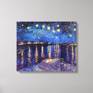 Vincent Van Gogh - Starry Night Over The Rhone Canvas Print