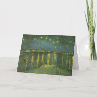 Vincent van Gogh - Starry Night Over the Rhone Card