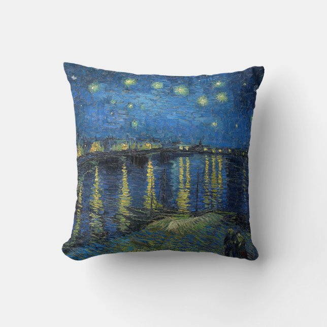 Vincent van Gogh - Starry Night Over the Rhone Cushion (Front)