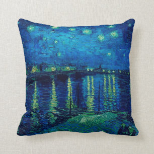 Vincent Van Gogh - Starry Night over the Rhone Cushion