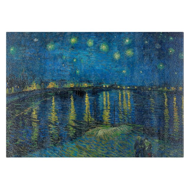Vincent Van Gogh Starry Night Over the Rhone Cutting Board (Front)