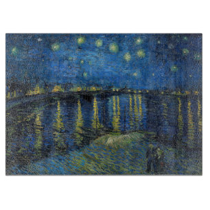 Vincent van Gogh - Starry Night Over the Rhone Cutting Board