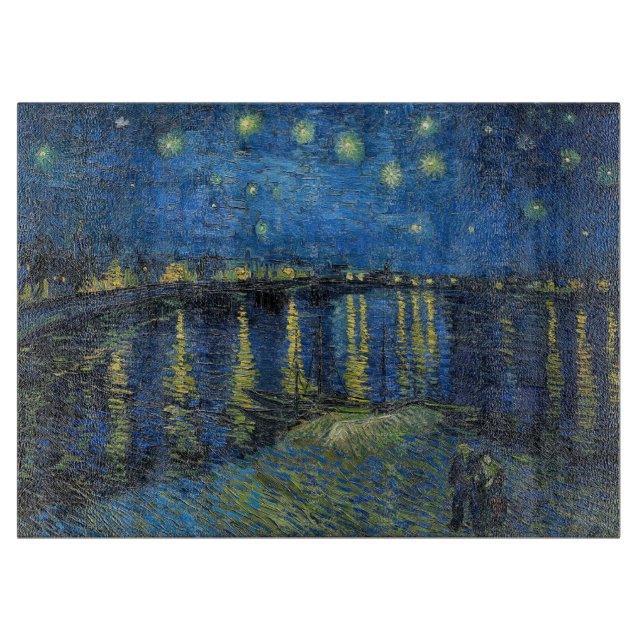 Vincent van Gogh - Starry Night Over the Rhone Cutting Board (Front)
