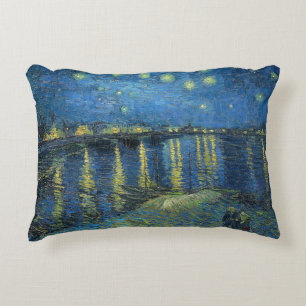 Vincent van Gogh - Starry Night Over the Rhone Decorative Cushion