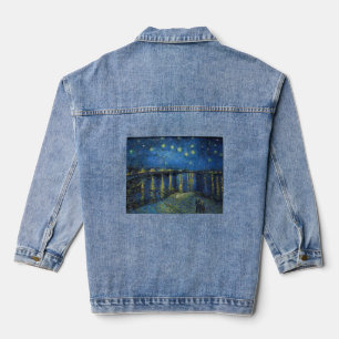 Vincent van Gogh - Starry Night Over the Rhone Denim Jacket