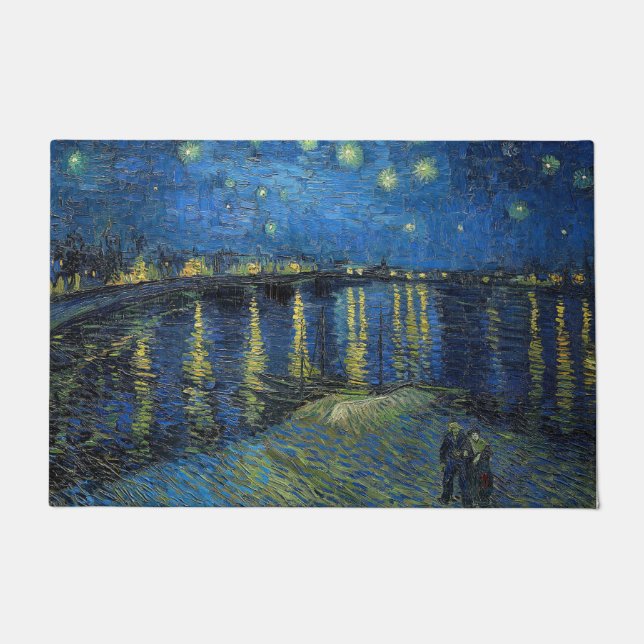 Vincent van Gogh - Starry Night Over the Rhone Doormat (Front)