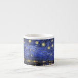 Vincent Van Gogh Starry Night Over The Rhone Espresso Cup<br><div class="desc">Vincent Van Gogh Starry Night Over the Rhone Starry Night Over the Rhone (September 1888) is one of Vincent van Gogh's paintings of Arles at night time in Arles. It was painted at a spot on the bank of the Rhone River that was only a one or two-minute walk from...</div>