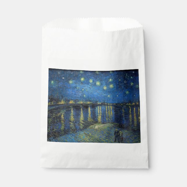 Vincent van Gogh - Starry Night Over the Rhone Favour Bags (Front)